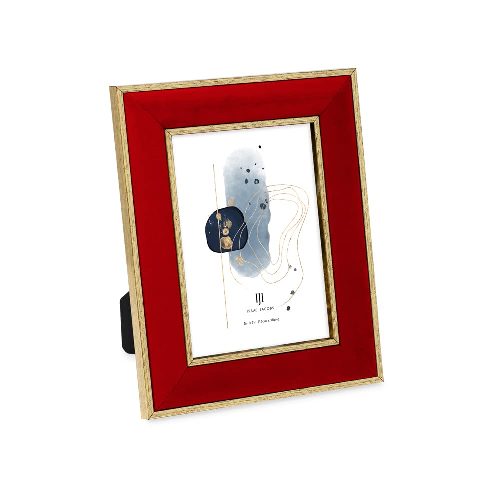 Amazon.com - Isaac Jacobs Velvet Picture Frame with Metallic Gold